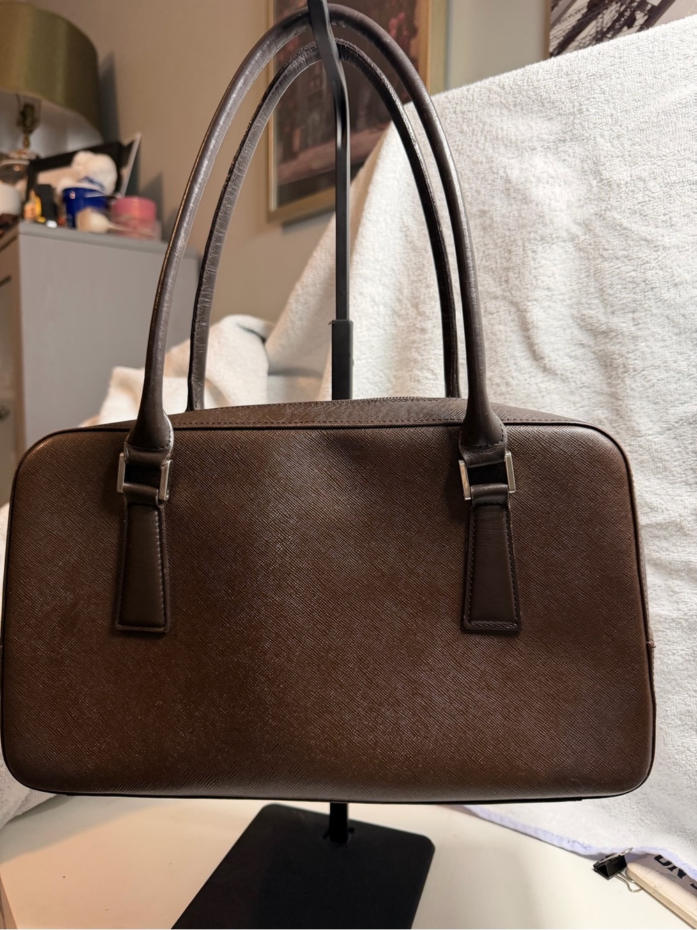 Burberry Structured Satchel Handbag - Picture 5 of 9